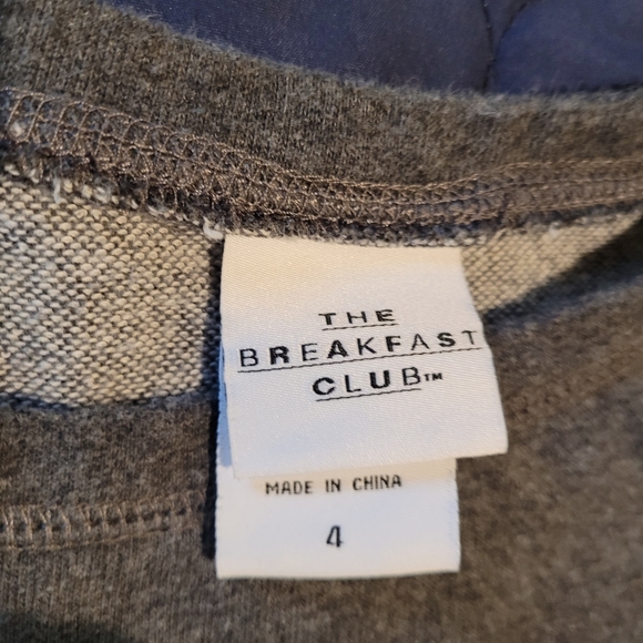 Breakfast Club Sweater Sweat Shirt XL XXL Grey Cozy winter tea books coffee - Picture 3 of 10